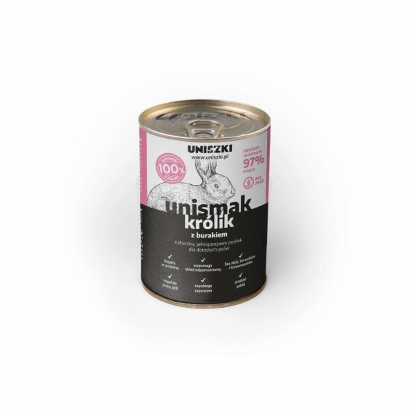 UNISZKI UNIsmak Rabbit with beetroot - vlhké krmivo pro p...