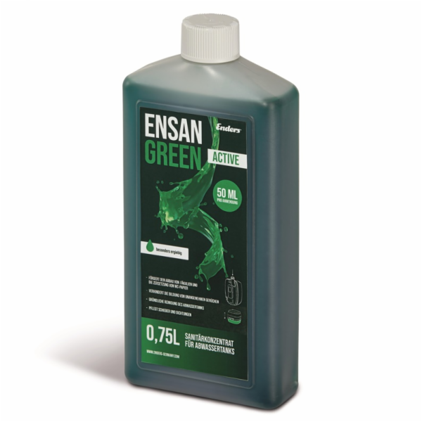 ENDERS Tekutina do biotoalety Ensan Green Active, 0,75 l
