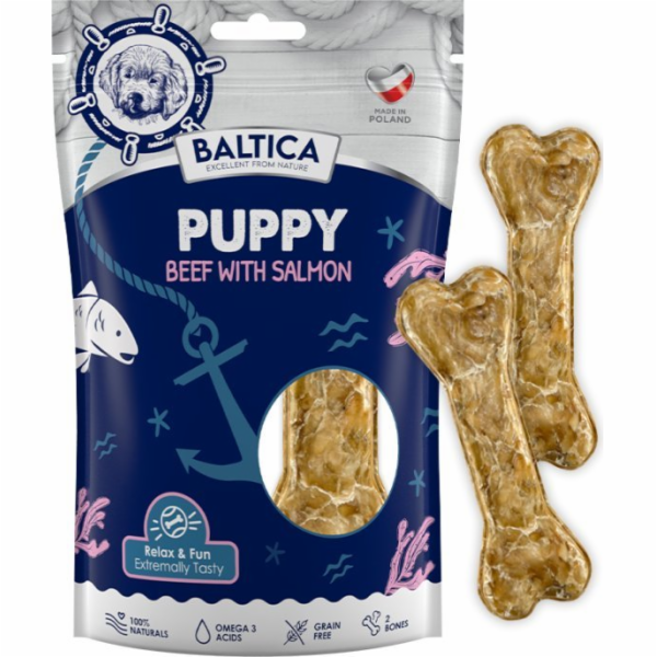 BALTICA Puppy Beef with salmon - žvýkací pamlsek pro psa - 2