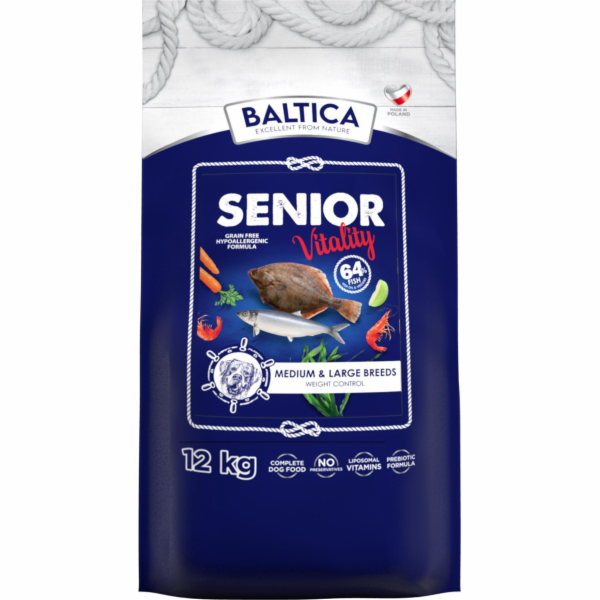 BALTICA Excellent Senior Vitality Mono Baltic fish Medium...