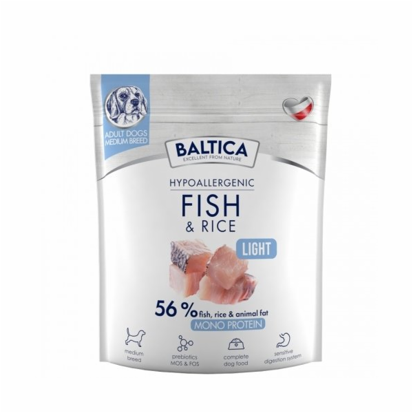 BALTICA Nutraceutic Hypoallergenic Light M Mono Fish with...
