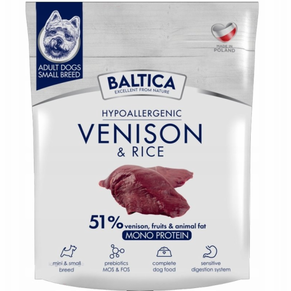 BALTICA Nutraceutic Hypoallergenic Small breeds Venison w...