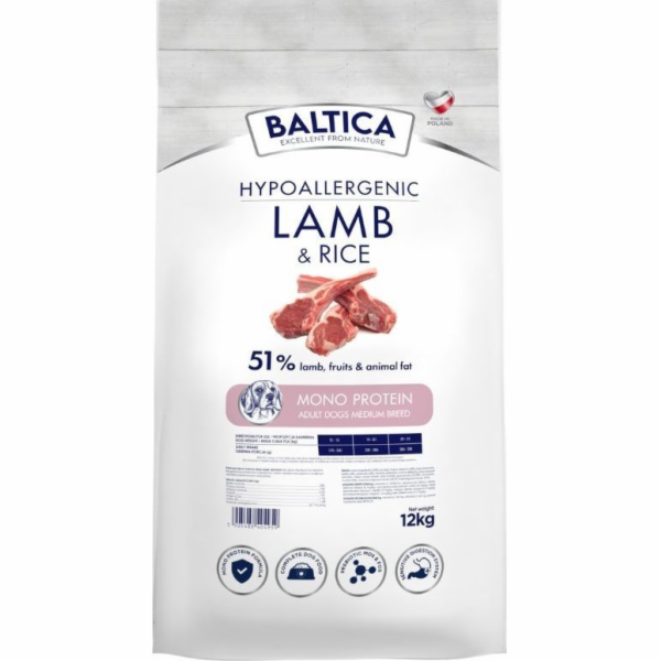 BALTICA Nutraceutic Puppy Mono Lamb with rice - suché krm...
