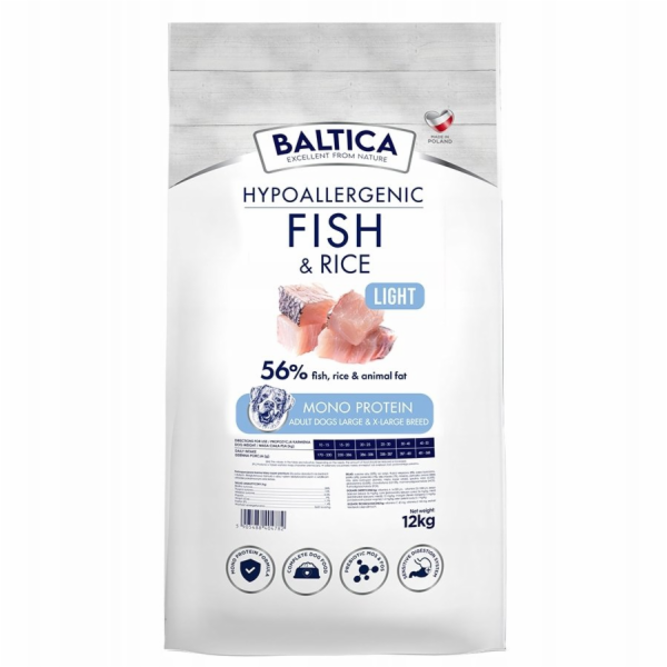 BALTICA Nutraceutic Hypoallergenic Light L/XL Mono Fish w...