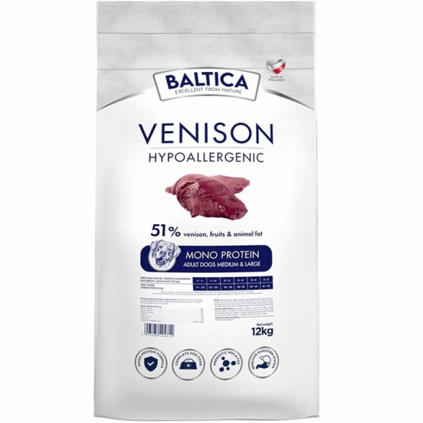 BALTICA Nutraceutic Hypoallergenic Medium breeds Mono Ven...