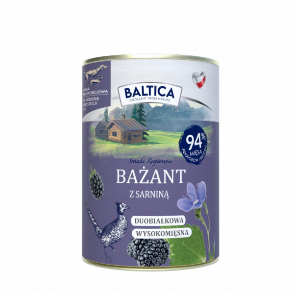 BALTICA Smaki regionów Pheasant with venison - vlhké krmi...