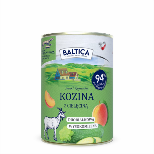 BALTICA Smaki regionów Goat with veal - vlhké krmivo pro ...
