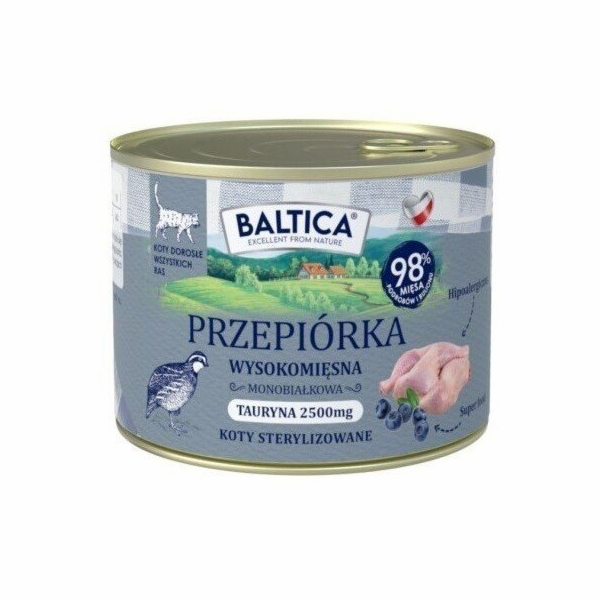 BALTICA Smaki regionów Quail - mokré krmivo pro kočky - 185g
