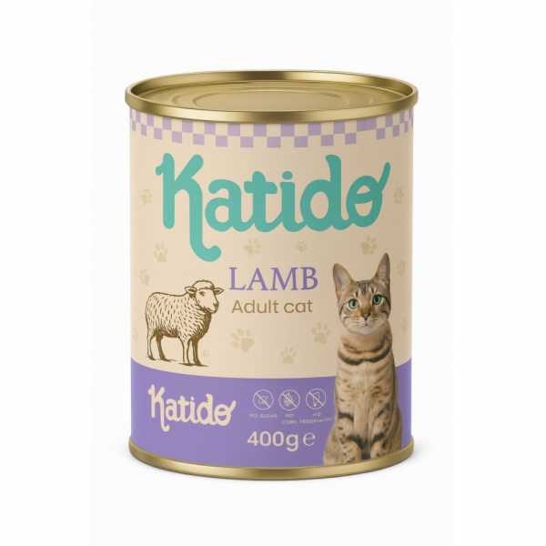 KATIDO Lamb - mokré krmivo pro kočky - 400g