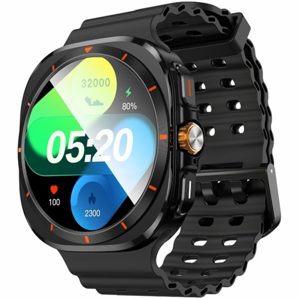 Hoco Chytré hodinky 1,43 AMOLED GPS s funkcí hovoru Y37 č...