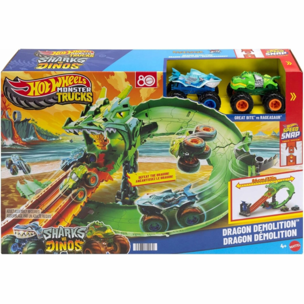 Mattel HW MT DRAGON RACE SHARKS VS DINOSAUR JGB06 PU1