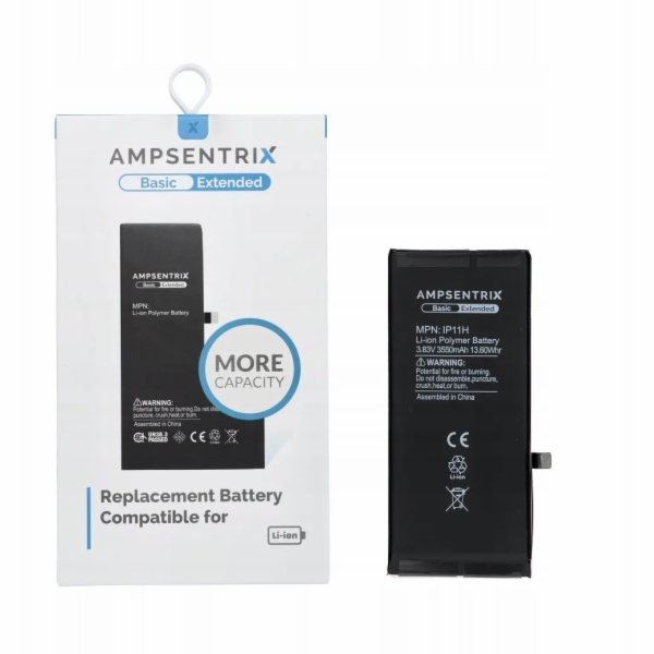 Inne Baterie AmpSentrix Basic pro iPhone 11 (zvýšená kapa...