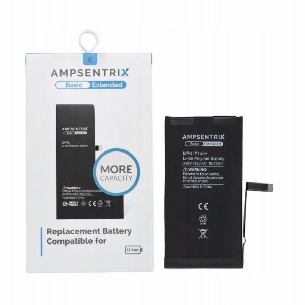 Inne Baterie AmpSentrix Basic pro iPhone 14 Plus (zvýšená...