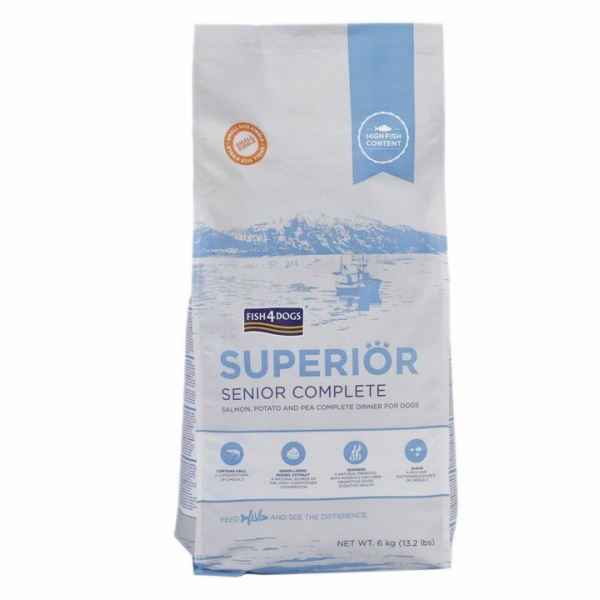 FISH4DOGS Superior Senior Complete Salmon - suché krmivo ...
