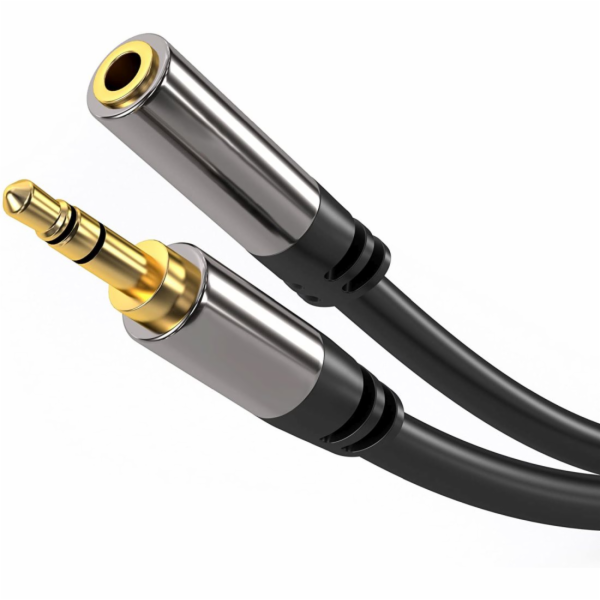 PremiumCord HQ stíněný prodlužovací kabel Jack 3.5mm - Ja...