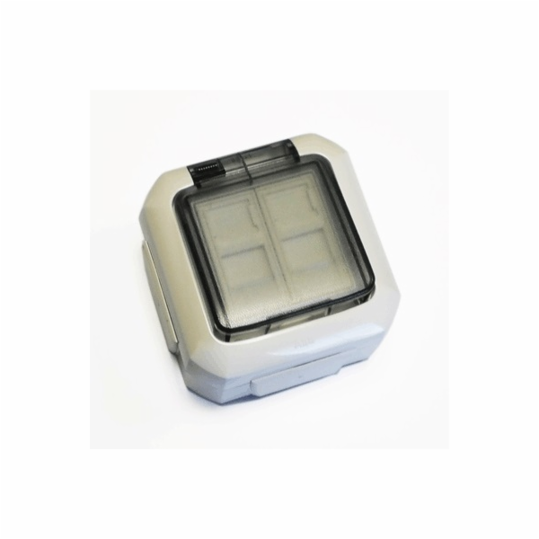 ABB Datová zásuvka OUTDOOR IP54 UTP CAT5E 2xRJ45