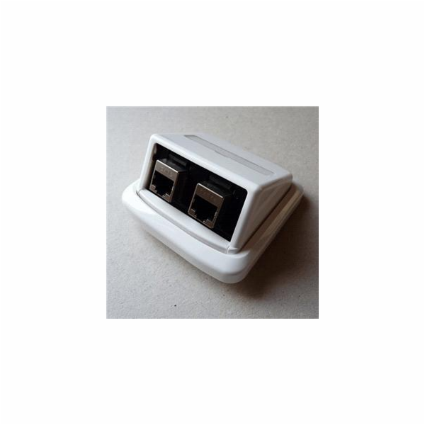 Dvojzásuvka ABB TANGO 2xRJ45 cat6 STP bílá