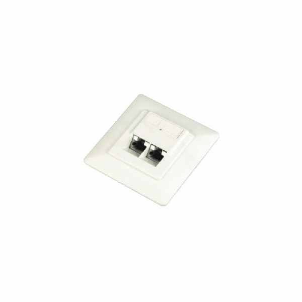 DATACOM  STP dvojzásuvka Cat5e pod omítku 45 st.
