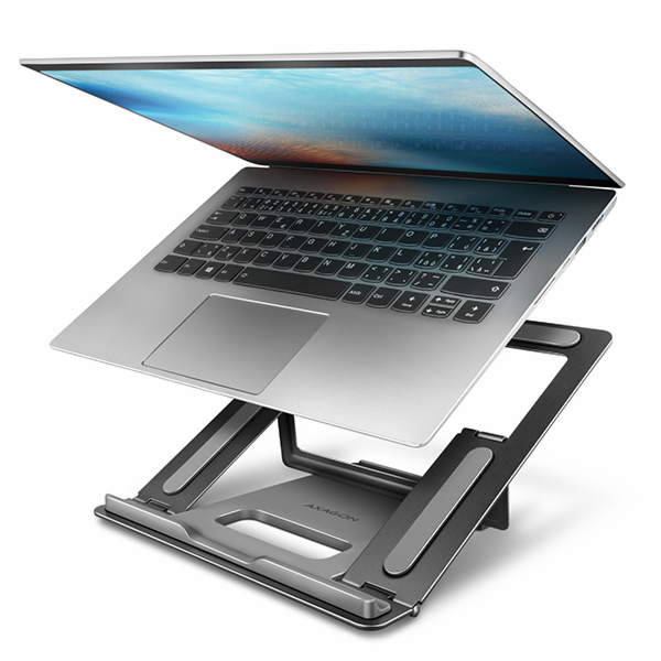 AXAGON STND-L, kovový stojan pro notebooky 10"-17.3", 4 n...
