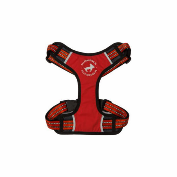 All For Dogs Sportovní postroj Red, velikost L (70-125 cm)
