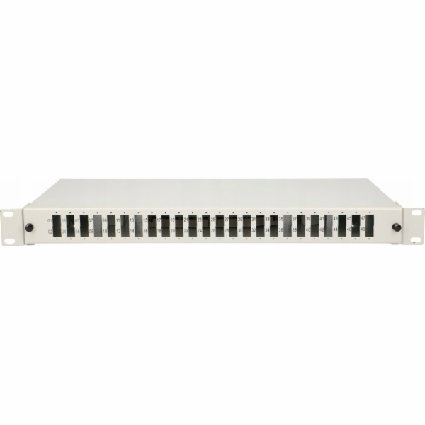 ExtraLink Přepínač 48žilový optický patch panel, šedý, du...