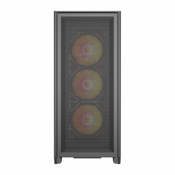Počítačová skříň DarkFlash AIRNOVA (černá) + 3 ventilátory