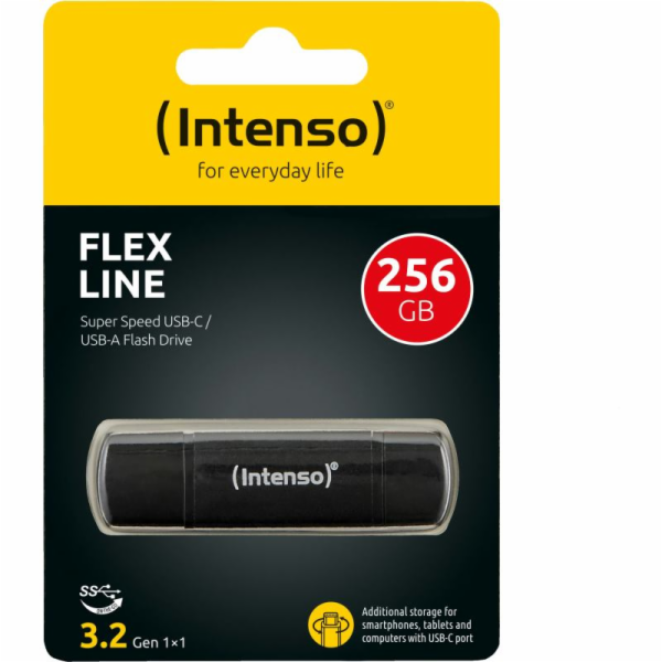 Intenso Flex Line 256 GB (černý, USB-C a USB-A)