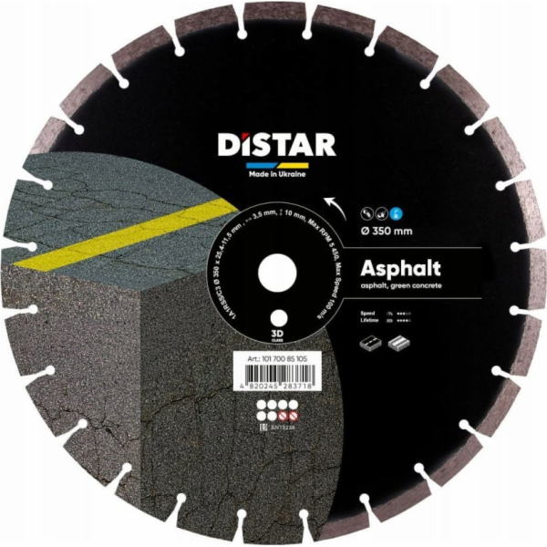 Milwaukee DISTAR DIAMANTOVÝ KOTOUČ NA ASFALT 350 x 3,5/2,...