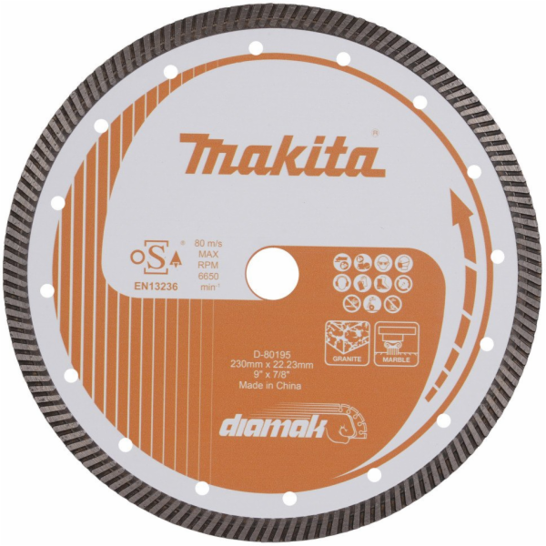Makita DIAMANTOVÝ KOTOUČ 230x22,23mm SEGMENTOVÝ (SUCHÝ/MO...