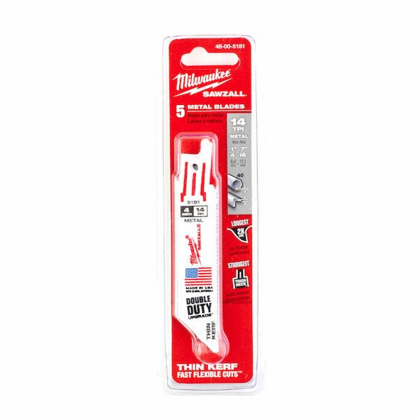 Milwaukee Pilový list S bimetalové 100 mm/14 zubů/5 ks.