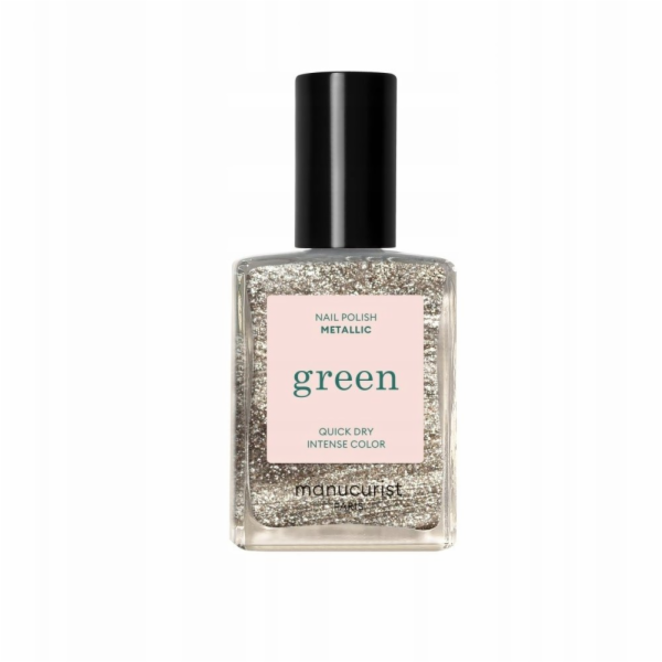 NoName MANUCURIST_Zelený metalický lak na nehty 15ml