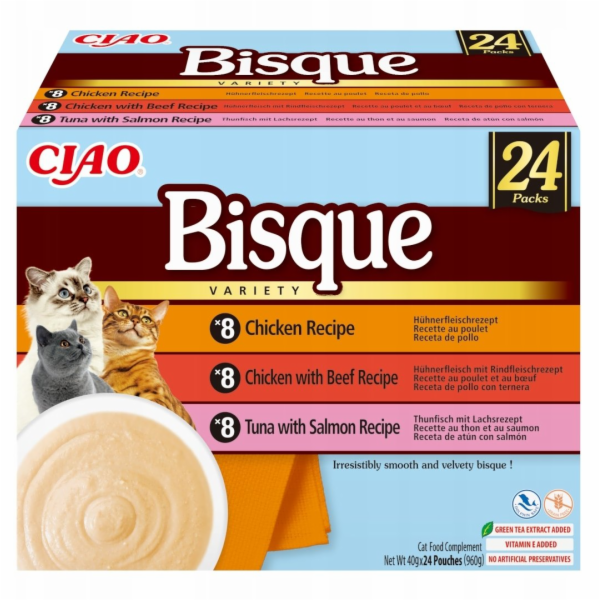INABA Ciao Bisque Creamy soup with chicken, beef and fish...