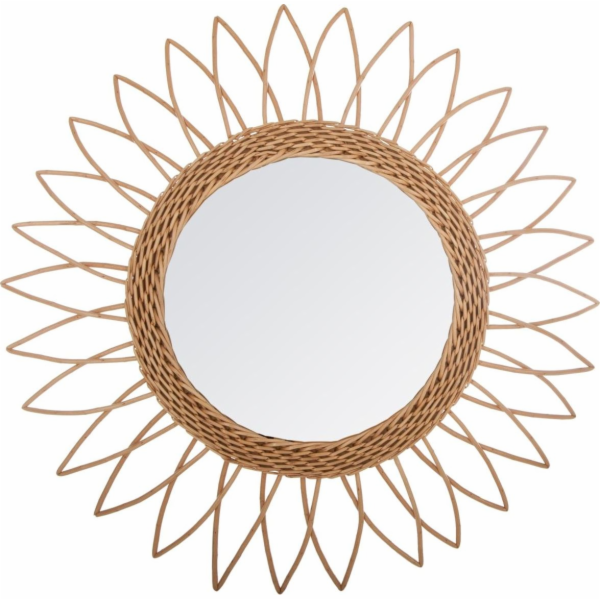 ATMOSPHERA Nástěnné zrcadlo Sharp Sun z proutí 50 cm