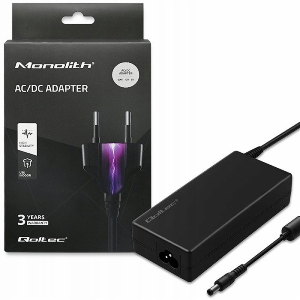 Qoltec Stolní zdroj 60W | 12V | 5A | 5,5*2,5 | + napájecí...