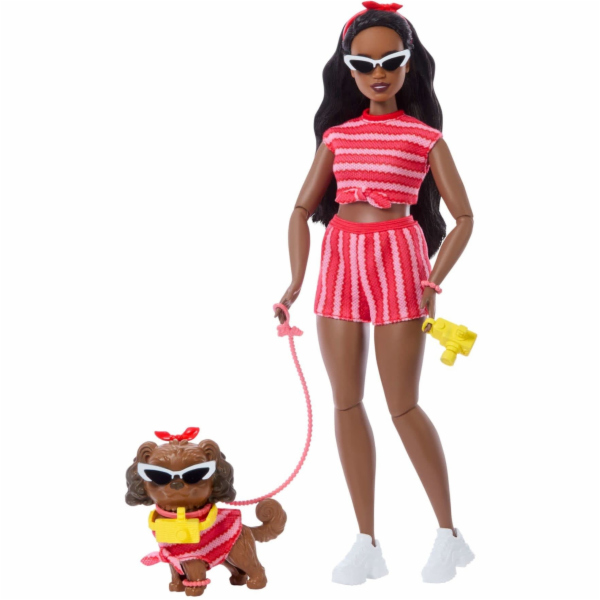 Mattel Panenka Barbie Twinning Looks - Sladící pruhovaný ...