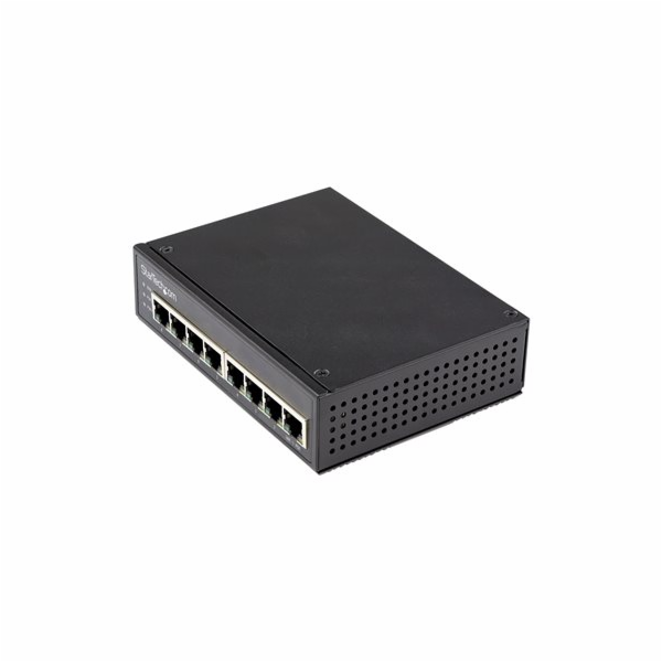 Startech Industrial 8 Port Gigabit PoE Switch, 30W, Power...
