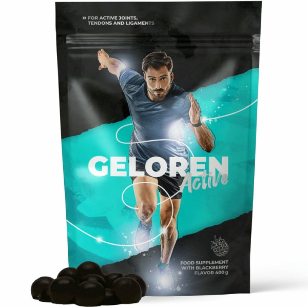 GELOREN Active Blackberry - želé bonbony pro lidi na klou...