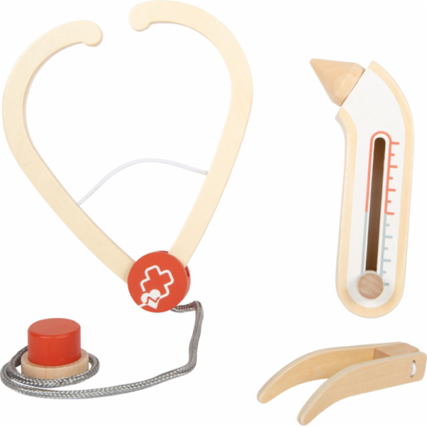 small foot Doktorský set se zeleno-bílou lékařskou taškou