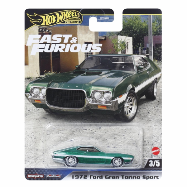 HOT_WHEELS Autíčko Hot Wheels PREMIUM RYCHLE A ZBĚSILE HNW46