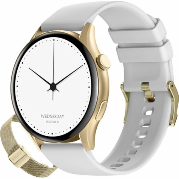 Gravity Dámské hodinky SMARTWATCH GT11-2 LGD/LGD/WH