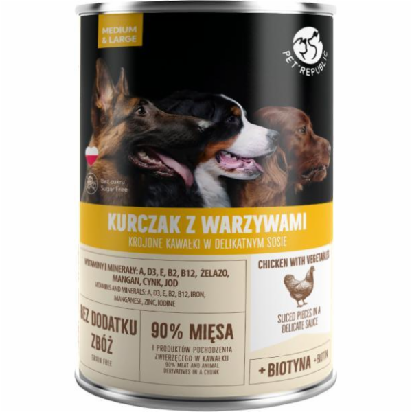 PET REPUBLIC Adult Medium & Large Chicken with vegetables...