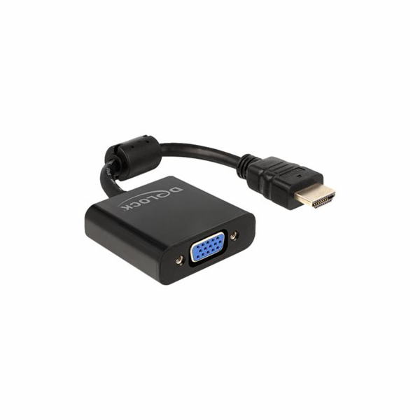 Delock Adaptér HDMI-A samec > VGA samice černá