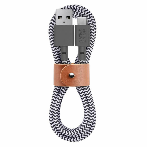 Native Union Belt Cable USB-A  to USB-C 1.2m Zebra