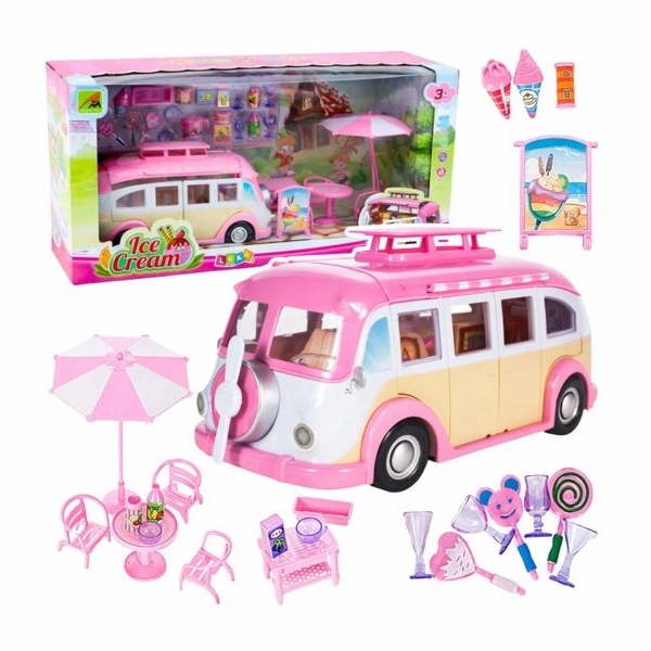 LeanToys Ica Cream Caravan Zmrzlinářská kavárna pro panen...