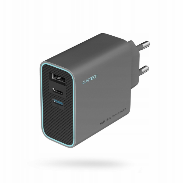 Cuktech CUKAD653EUGR 65W GaN nabíječka do zásuvky 2 x USB...