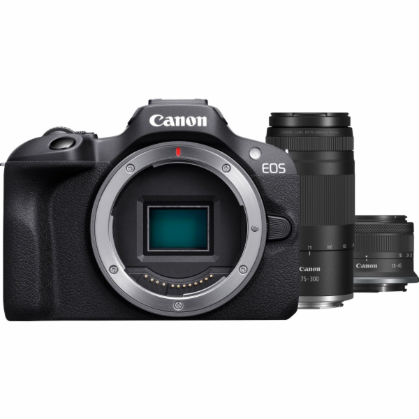 Canon Bezzrcadlovka EOS R100 + RF-S18-45 + RF75-300 6052C120