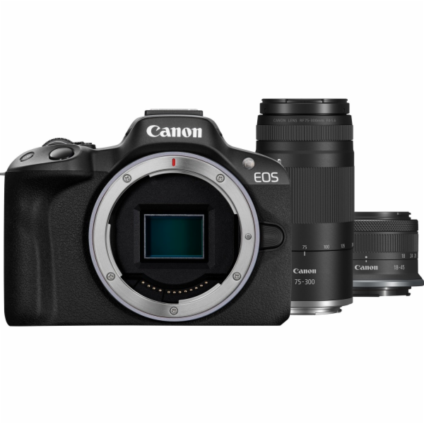 Canon Bezzrcadlovka EOS R50 BK + RF-S18-45 + RF75-300 581...