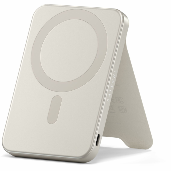 Satechi OntheGo Magnetic Qi2  Powerbank Stand 5000 mAh Sand