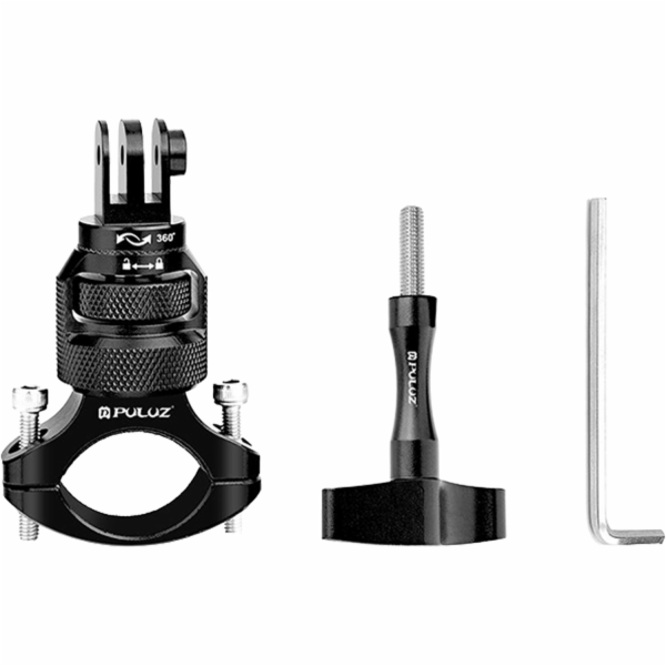 Hliníkový 360° držák na volant PULUZ pro sportovní kamery...