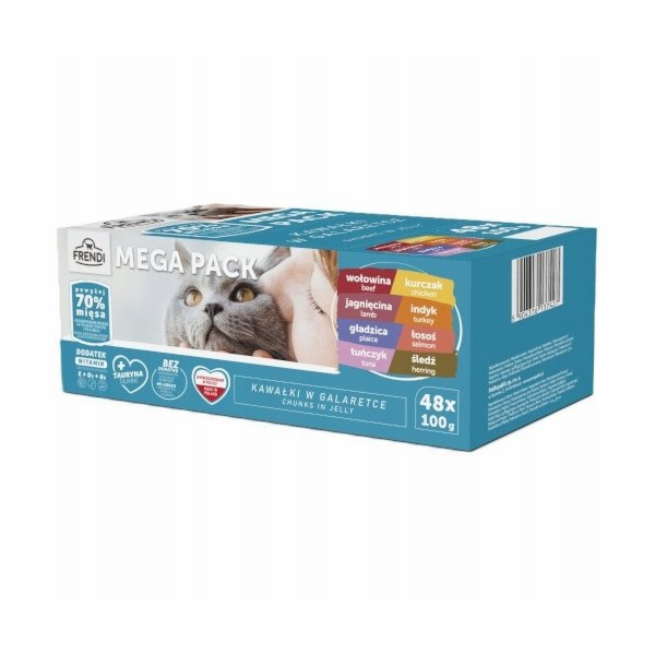FRENDI Mega Pack Chunks in jelly Box - mokré krmivo pro k...